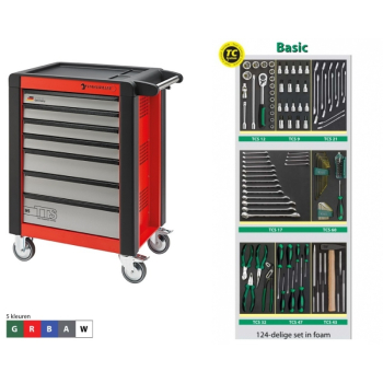 Stahlwille tool trolley 95 + set 1470TCS (124 pieces)
